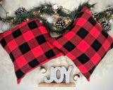 Red Buffalo Plaid Pillow Cover-Parc Decor