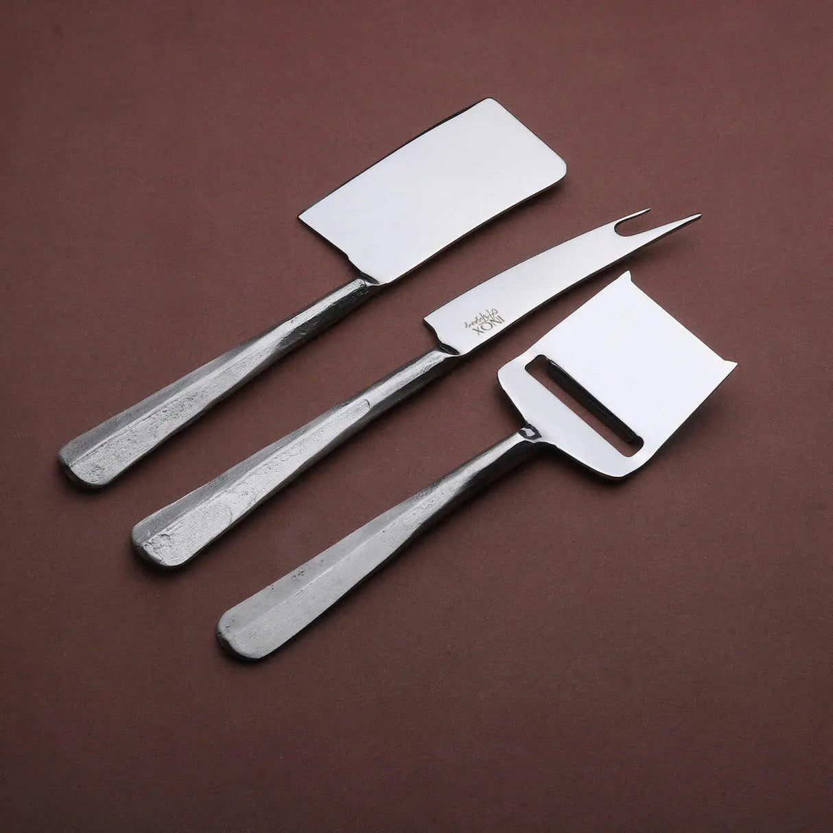 Ridge Cheese Knives 3 Pc. Set-Parc Decor