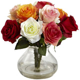 Rose Arrangement w/Vase-Parc Decor