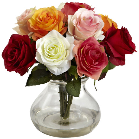 Rose Arrangement w/Vase-Parc Decor