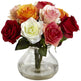Rose Arrangement w/Vase-Parc Decor