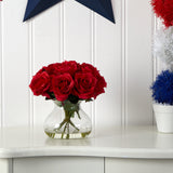 Rose Arrangement w/Vase-Parc Decor