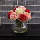 Rose Arrangement w/Vase-Parc Decor