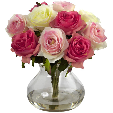 Rose Arrangement w/Vase-Parc Decor