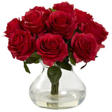 Rose Arrangement w/Vase-Parc Decor