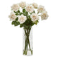 Rose Artificial Arrangement in Cylinder Vase-Parc Decor