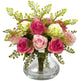 Rose & Maiden Hair Arrangement w/Vase-Parc Decor