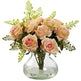 Rose & Maiden Hair Arrangement w/Vase-Parc Decor