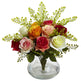 Rose & Maiden Hair Arrangement w/Vase-Parc Decor