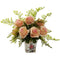 Rose & Maiden Hair w/Floral Planter-Parc Decor