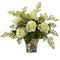 Rose & Maiden Hair w/Floral Planter-Parc Decor