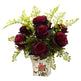 Rose & Maiden Hair w/Floral Planter-Parc Decor