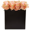 Roses Arrangement in Black Vase-Parc Decor
