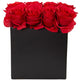 Roses Arrangement in Black Vase-Parc Decor