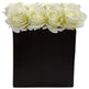 Roses Arrangement in Black Vase-Parc Decor