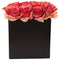 Roses Arrangement in Black Vase-Parc Decor