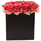 Roses Arrangement in Black Vase-Parc Decor