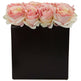 Roses Arrangement in Black Vase-Parc Decor