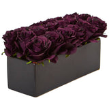 Roses in Rectangular Planter-Parc Decor