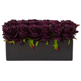 Roses in Rectangular Planter-Parc Decor