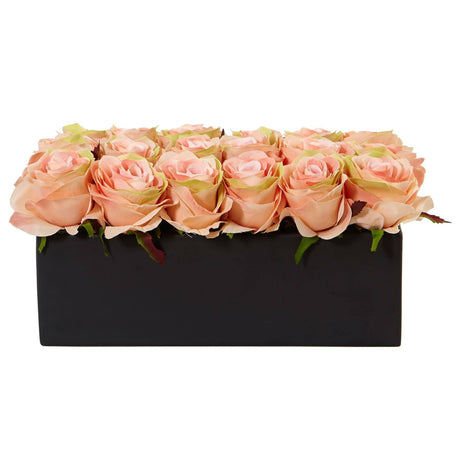 Roses in Rectangular Planter-Parc Decor