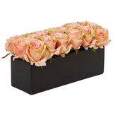 Roses in Rectangular Planter-Parc Decor