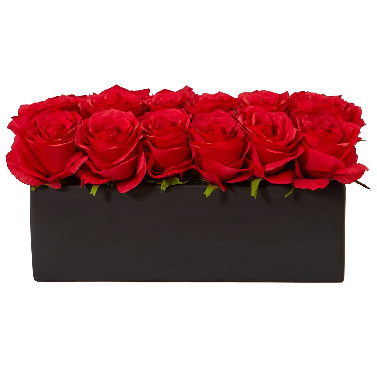 Roses in Rectangular Planter-Parc Decor