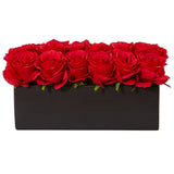 Roses in Rectangular Planter-Parc Decor