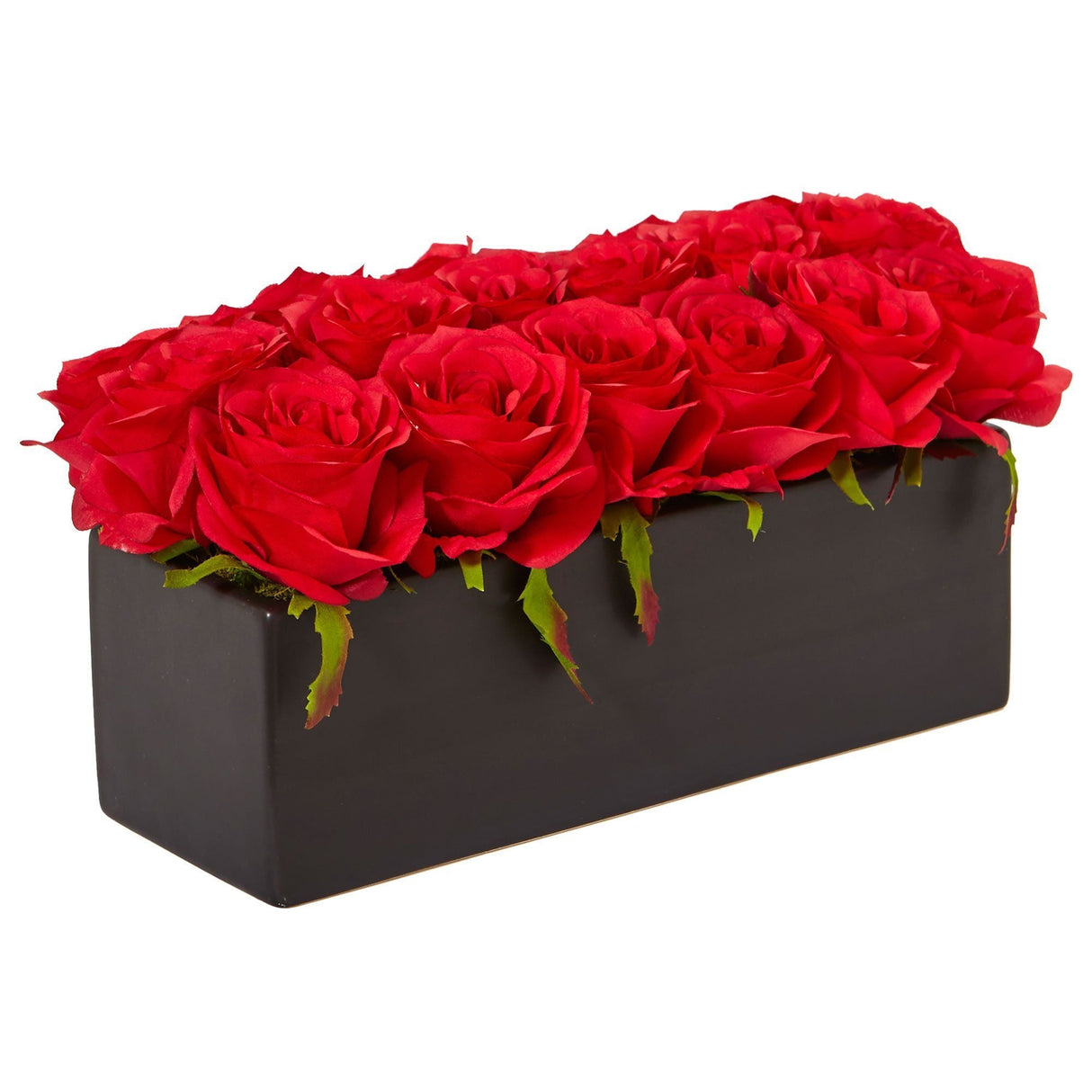 Roses in Rectangular Planter-Parc Decor