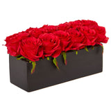 Roses in Rectangular Planter-Parc Decor