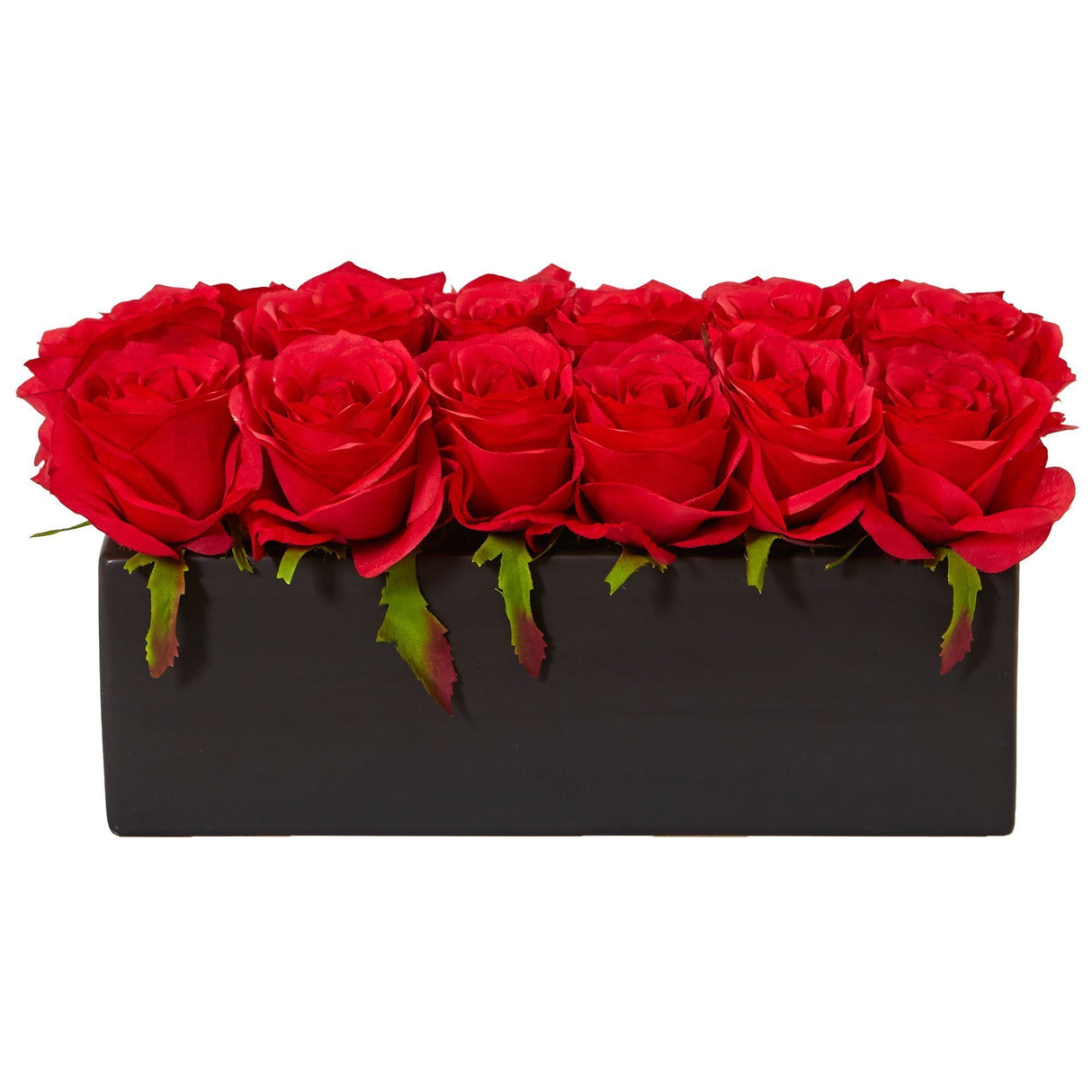 Roses in Rectangular Planter-Parc Decor