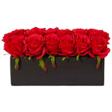 Roses in Rectangular Planter-Parc Decor