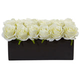 Roses in Rectangular Planter-Parc Decor