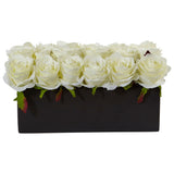 Roses in Rectangular Planter-Parc Decor