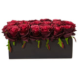 Roses in Rectangular Planter-Parc Decor
