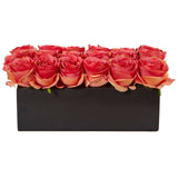 Roses in Rectangular Planter-Parc Decor