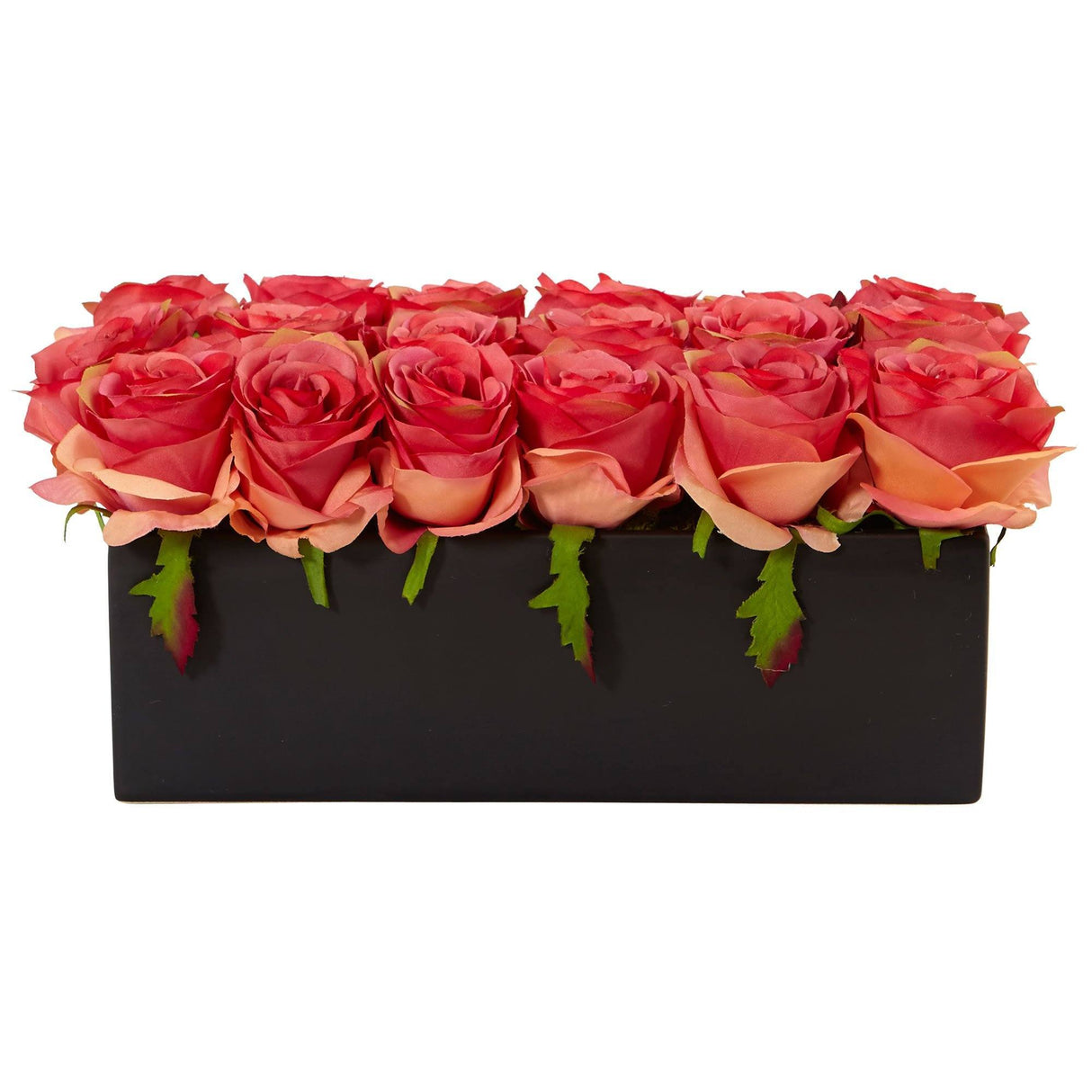 Roses in Rectangular Planter-Parc Decor