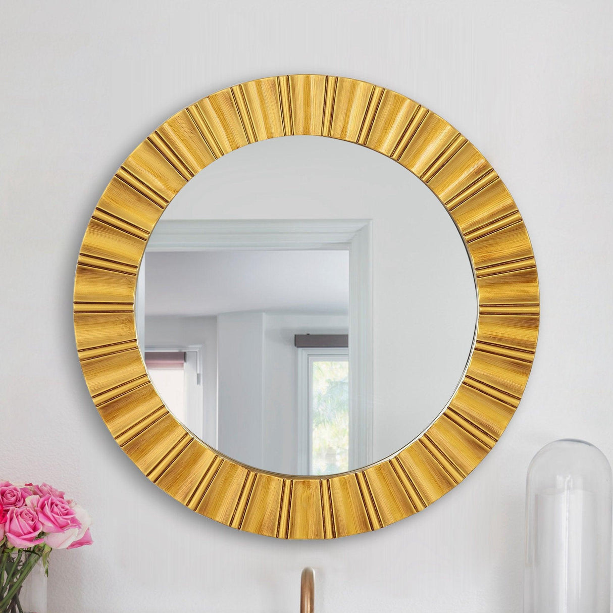 Round Wall Mirrors Decorative Modern Wall-Mounted Mirrors-Parc Decor