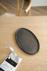 Rust Matte Stoneware Serving Platter-Parc Decor