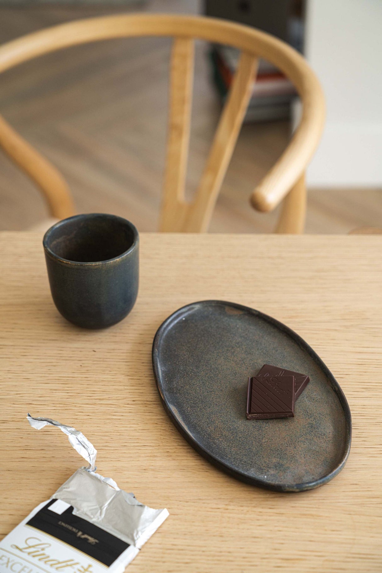 Rust Matte Stoneware Serving Platter-Parc Decor