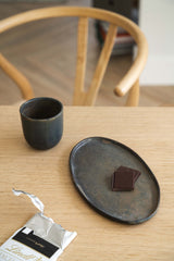 Rust Matte Stoneware Serving Platter-Parc Decor