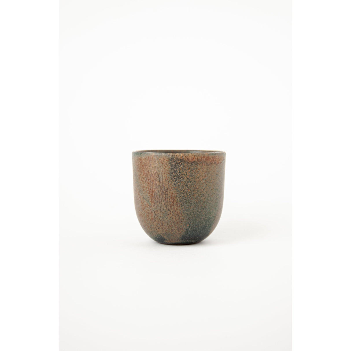 Rust Stoneware Espresso Coffee Cup