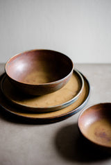 Rust Stoneware Mini Bowl-Parc Decor