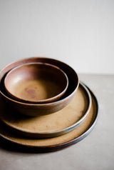 Rust Stoneware Mini Bowl-Parc Decor