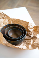 Rust Stoneware Nesting Bowl Set-Parc Decor