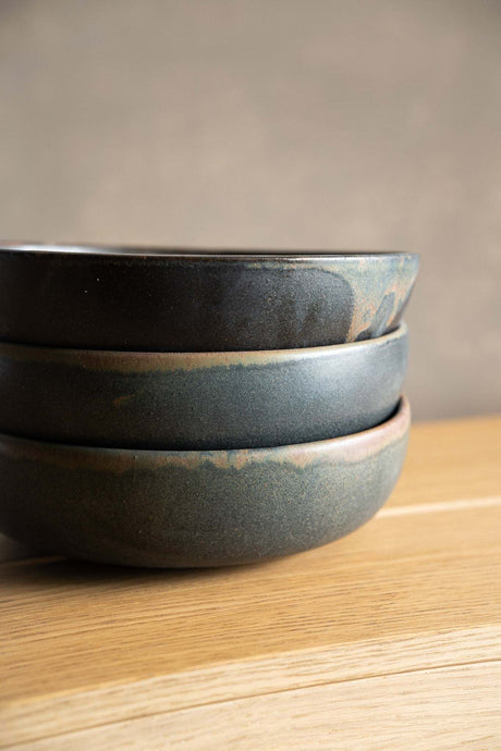 Rust Stoneware Pasta Bowl-Parc Decor