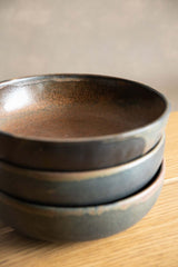 Rust Stoneware Pasta Bowl-Parc Decor