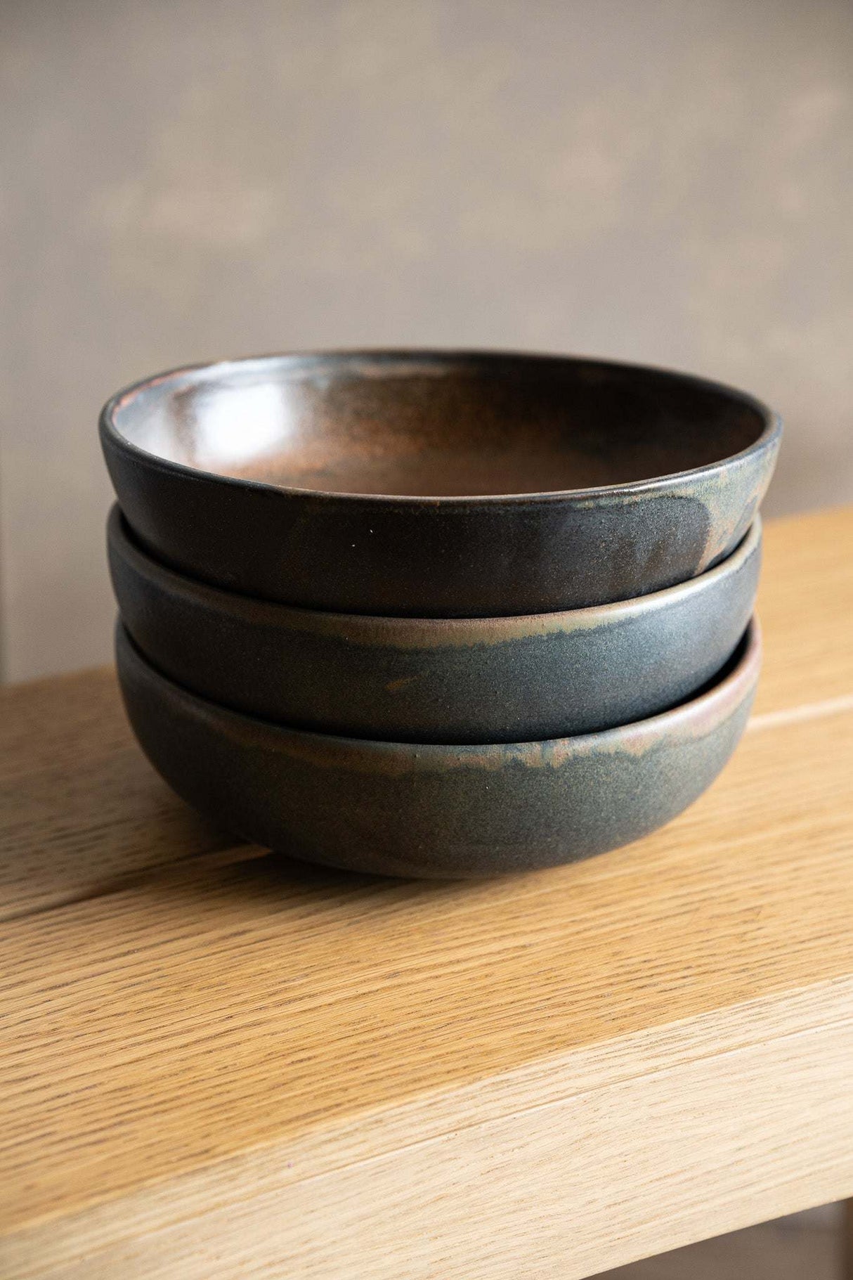 Rust Stoneware Pasta Bowl-Parc Decor