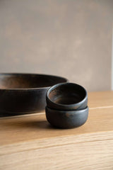 Rust Stoneware Pinch Bowl-Parc Decor