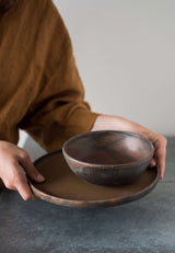 Rust Stoneware Soup Bowl-Parc Decor